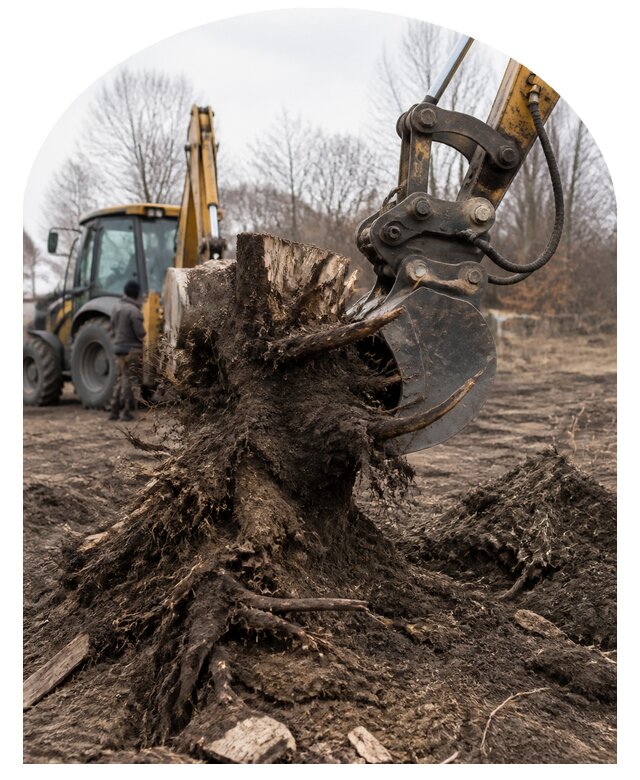 Корчевание деревьев в Брянске по цене от 9138 р. | Метпроект-Бнк